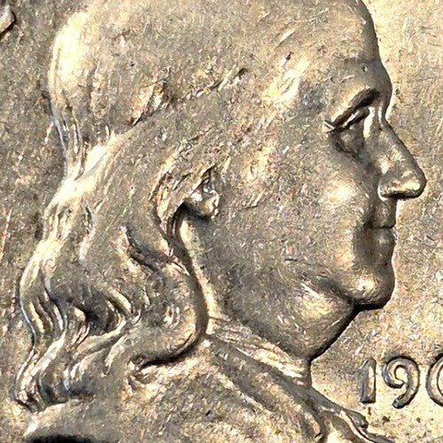1963 D Franklin Half Dollar 50C 90% Silver XF Last Year of Issue Denver Mint
