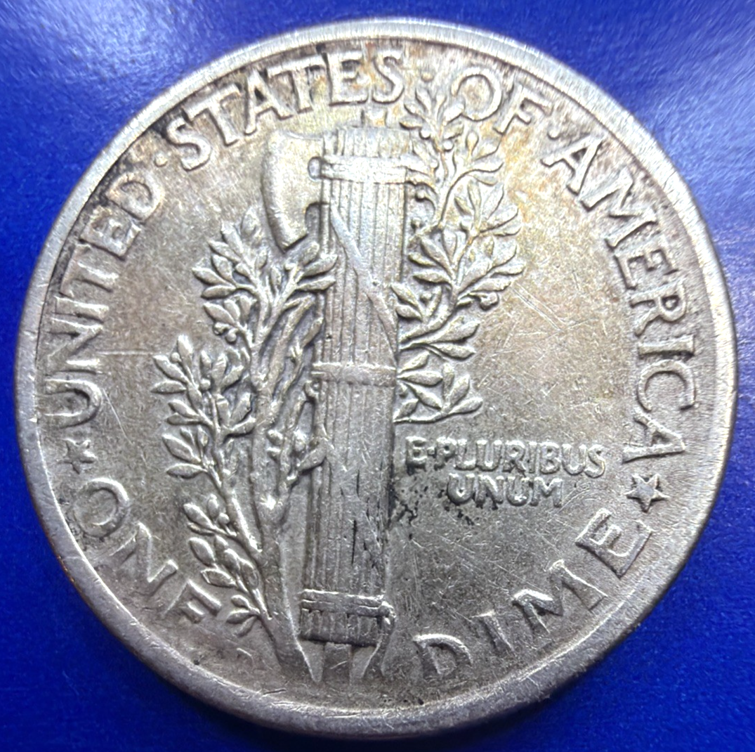 1920 Mercury Dime AU/BU with Full Bands Bright Luster Actual Coin You Receive