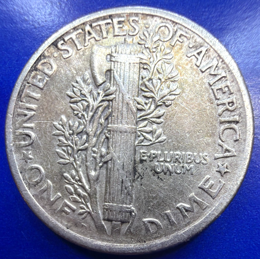 1920 Mercury Dime AU/BU with Full Bands Bright Luster Actual Coin You Receive