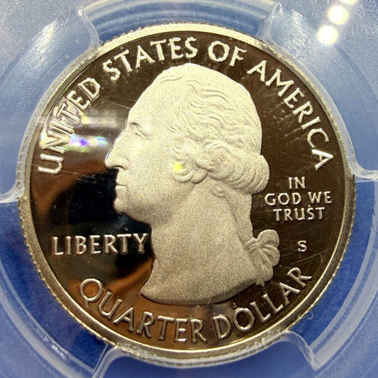 2017-S Effigy Mounds Clad Quarter PCGS PR70DCAM Thomas Cleveland Signed ATB