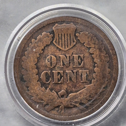 1892 Indian Head Cent Penny 1C VG Very Good Bronze Philadelphia Antique US Coin - view 2
