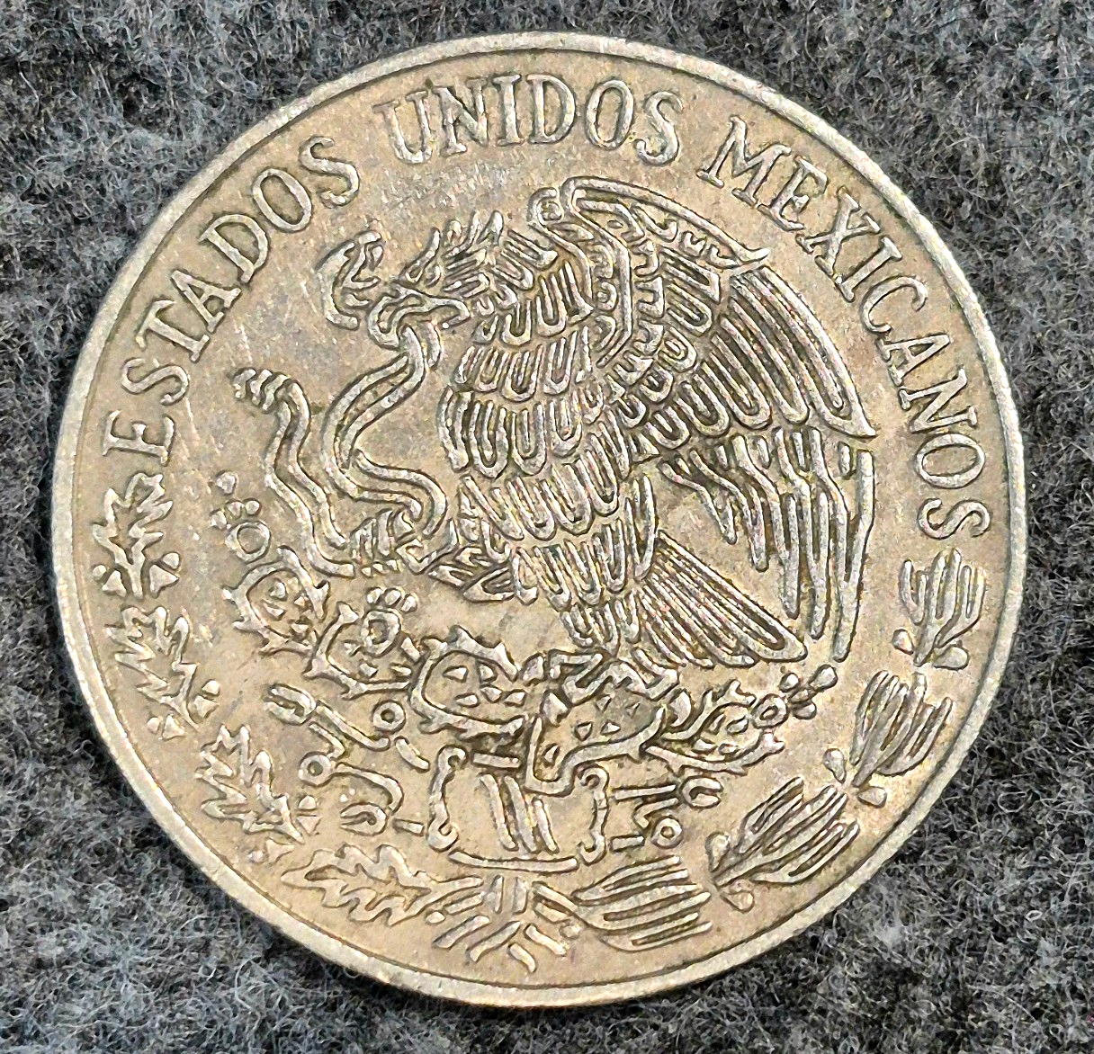 1972 Mexico Cinco 5 Five Pesos - Mexican Copper Nickel World Coin