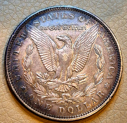 1892-O U.S. Silver Morgan Dollar AU *Semi-Key Date* Incredible Obverse Toning $1