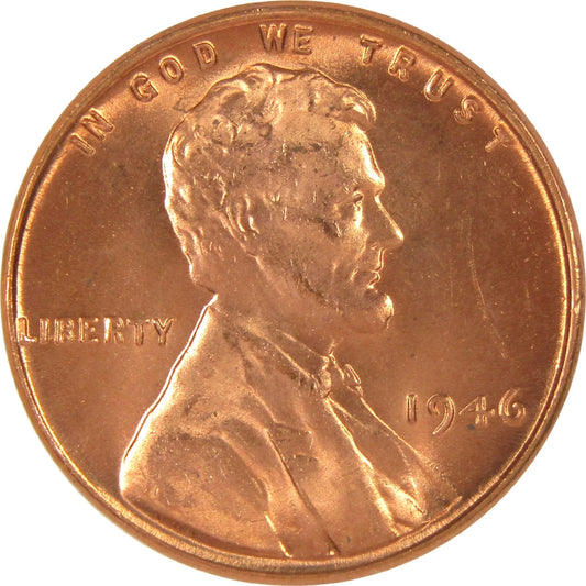 β
1946 P/D/S BU Uncirculated 3 COIN SET Lincoln Wheat Cents Choice RED Beauties