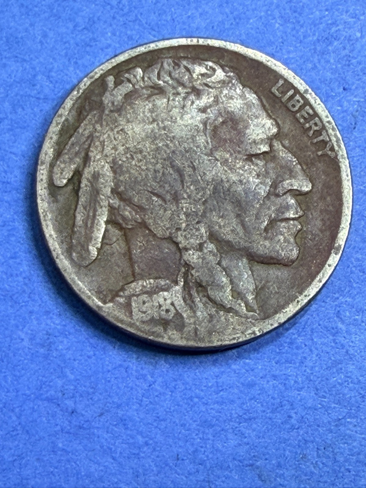 1918 Buffalo Nickel 5C F Fine Indian Head Bison WWI Era Philadelphia Coin