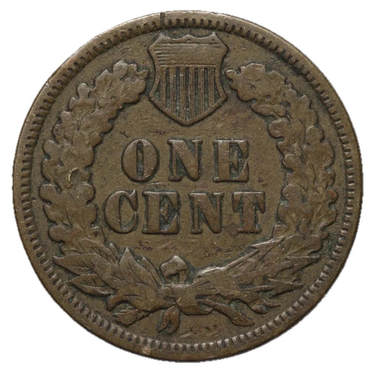 1882 Indian Head Cent Good- Very Good Average Circulated Condition Copper Penny
