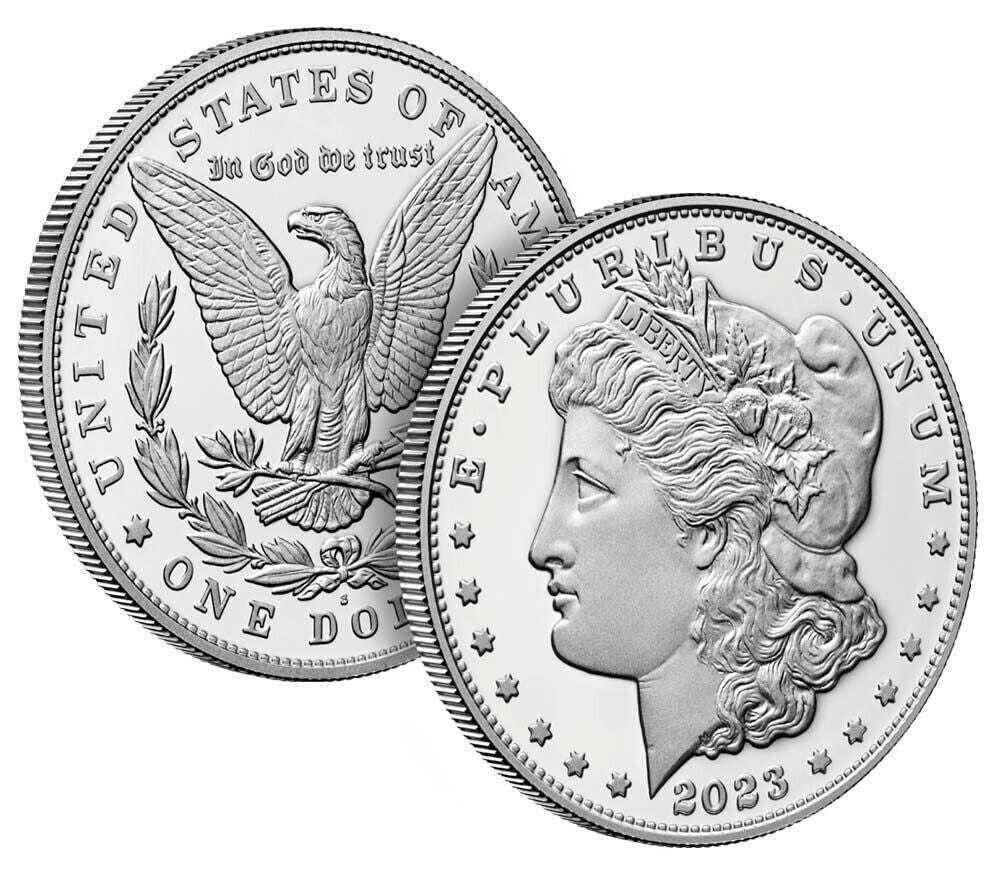 ✅ 2023 Morgan Silver Dollar Proof Coin 23XF Original - US Mint COA & OGP 👀