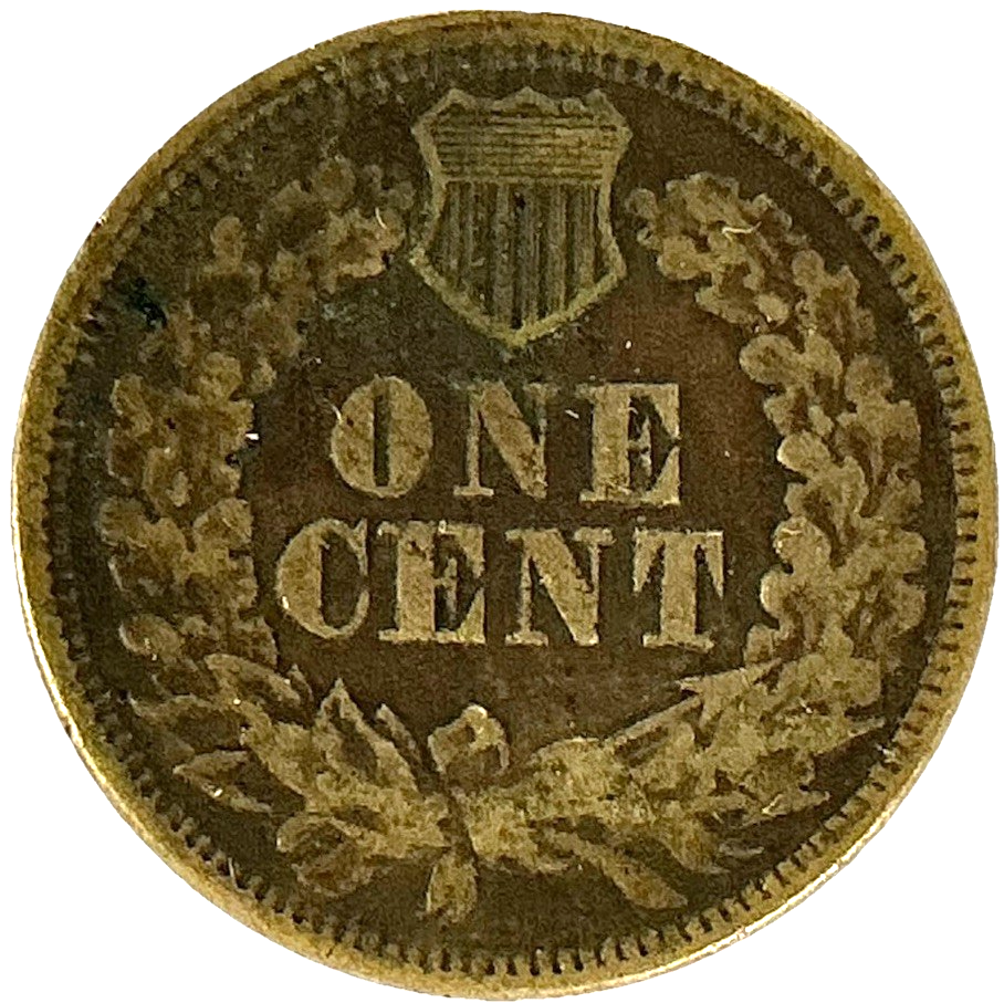1863 Indian Head Penny Very Fine (VF) Full Liberty Cent Early Year Coin