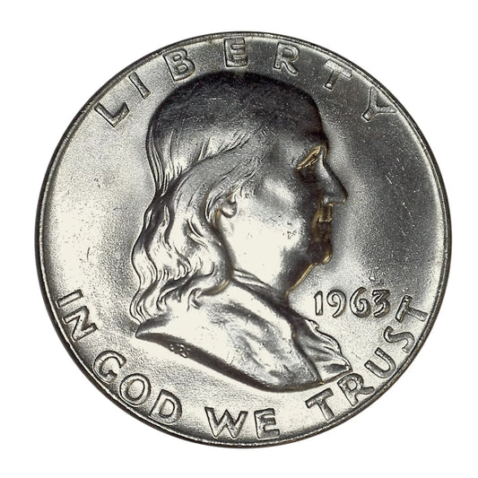 π₯ 90% Silver Franklin Half Dollar BU Uncirculated 50c GEM Coin Random Selection