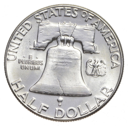 1963 Franklin Half Dollar SUPERB Gem BU Sharp Strike 90% Silver Coin