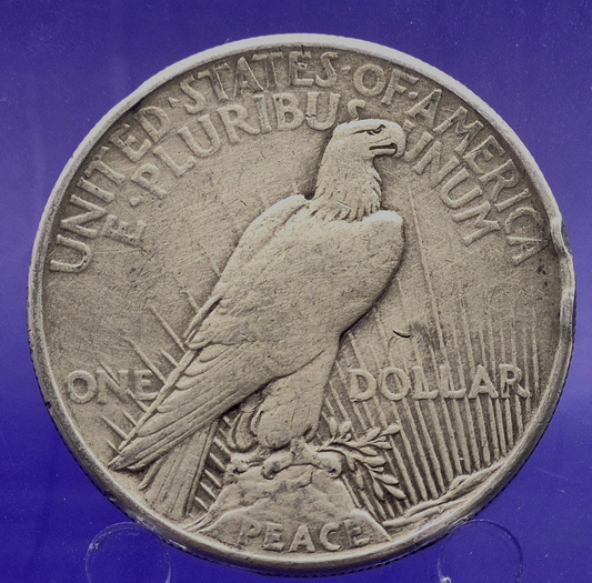 1921 Peace Dollar High Relief Key Date First Year Issue Strong XF Features $1