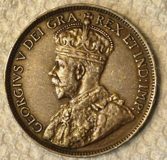 1918 Canada George V 1 Cent BU Features WWI Era Coin 1C