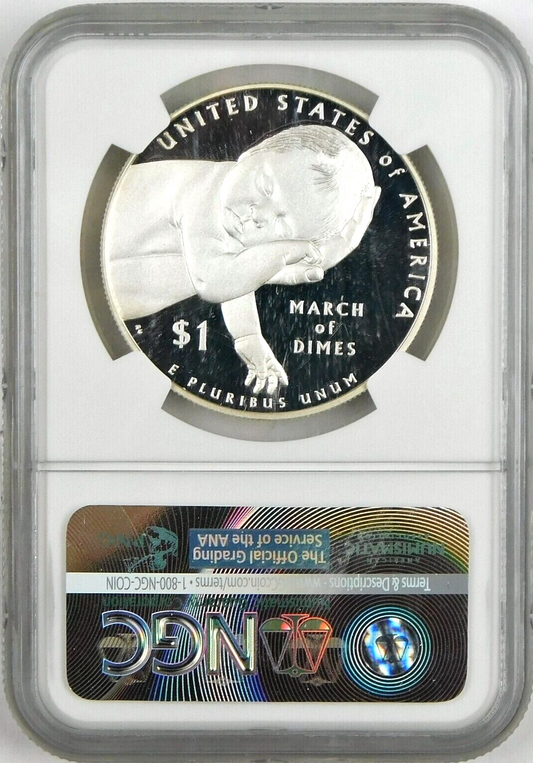2015-W $1 March of Dimes Commemorative Silver Dollar NGC PF70 UC ER PROOF COIN