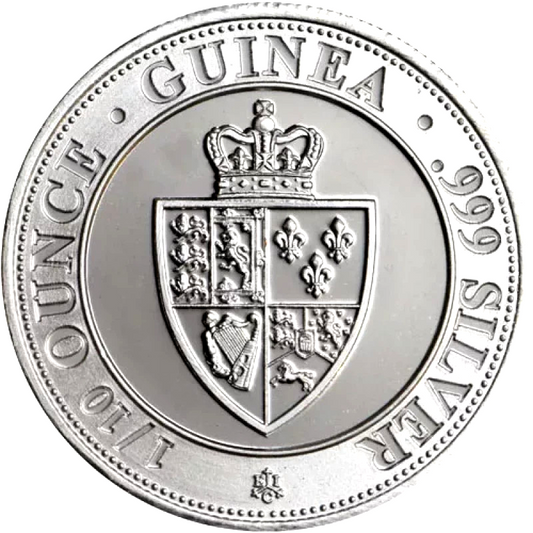 2020 1/10 oz St. Helena .999 Silver Spade Guinea Shield BU