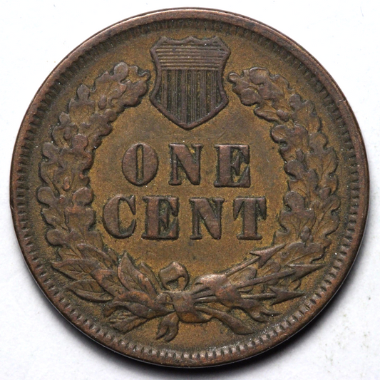 1890 Indian Head Penny Fine - Very Fine Condition (F-VF) Very Sharp Strike Coins