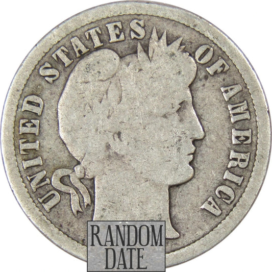 ✅ Barber Dime Average Condition Random Selection Date & Mint 90% SILVER Coins