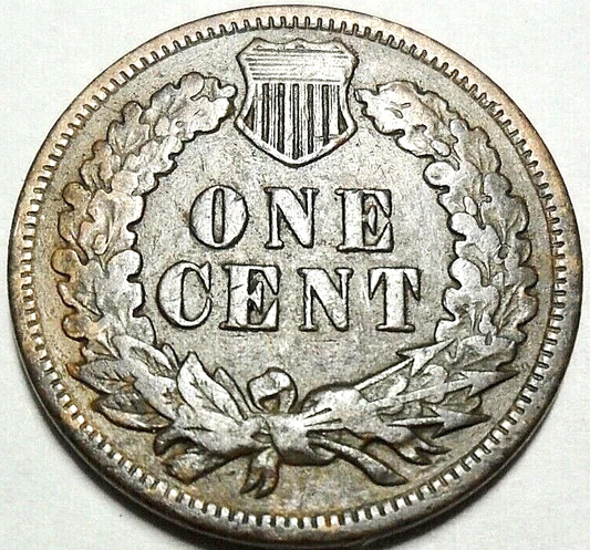 1897 Indian Head Cent Good- Very Good Average Circulated Condition Copper Penny