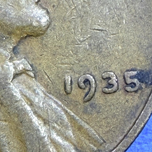 1935 Lincoln Wheat Cent 1C Penny VF Very Fine Philadelphia Brown Copper US Coin