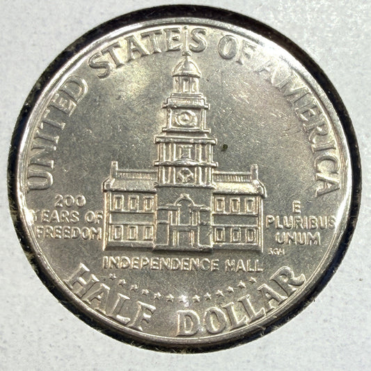 1976-D Kennedy Bicentennial Half Dollar 50C BU Independence Hall Denver Mint