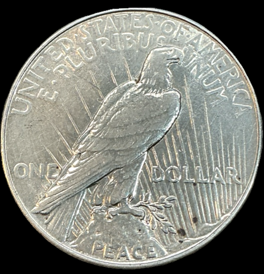 1934 AU Peace Dollar 90% Silver About Uncirculated Condition Semi-Key Date Coin