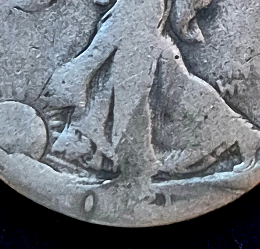 1921 S Walking Liberty Half Dollar *Low Ball, Rare/Low Mintage* 548k Minted AG-