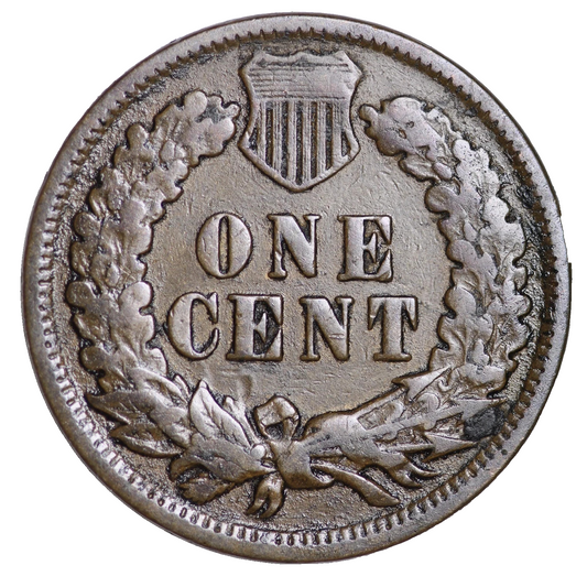1898 Indian Head Cent Good - Very Good Condition Average Circulated Copper Penny