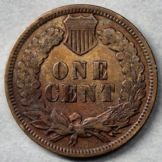 1907 Indian Head Cent Penny 1C VG+ Bronze Highest Mintage Year Antique US Coin