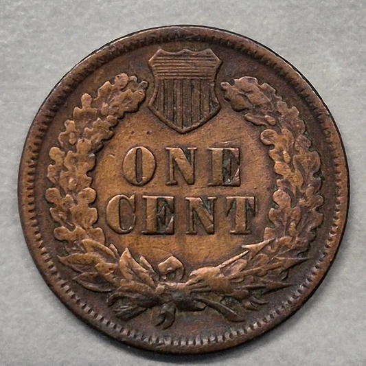 1895 Indian Head Cent Penny 1C VG Very Good Bronze Bold Shield Lines US Coin