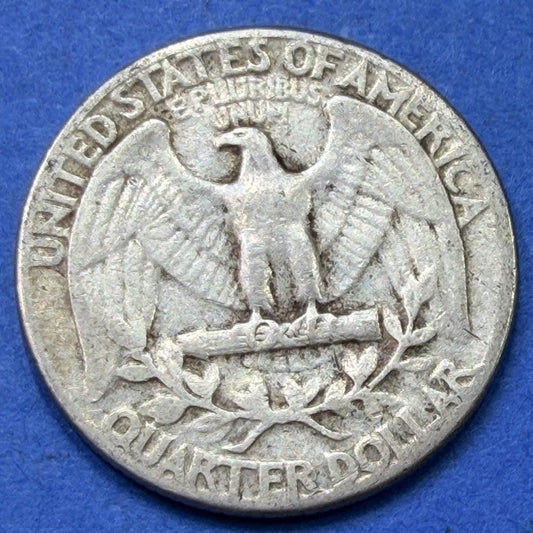 1956 Washington Quarter 25C F Fine 90% Silver Philadelphia Mint US Coin