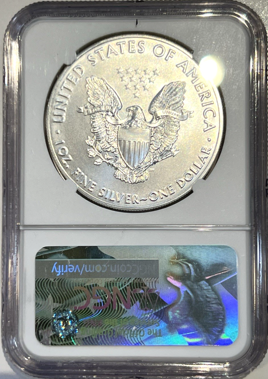 โ
2017 NGC MS70 Silver Eagle First Day of Issue! John M. Mercanti Hand Signature