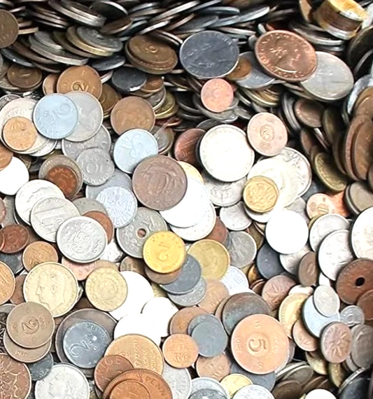 1/2 Pound World Coins Bulk Lot Around The World FOREIGN Coins Instant Collection