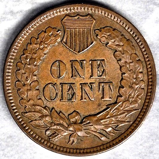 1905 Indian Head Cent Penny 1C UNC Uncirculated Brown Full LIBERTY & Diamonds - view 2