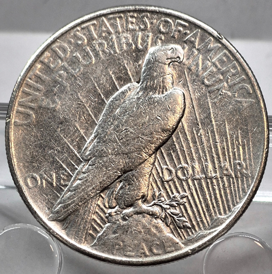 1935 Silver Peace Dollar 90% Silver Last Year of Minting Stong VF-XF Features $1