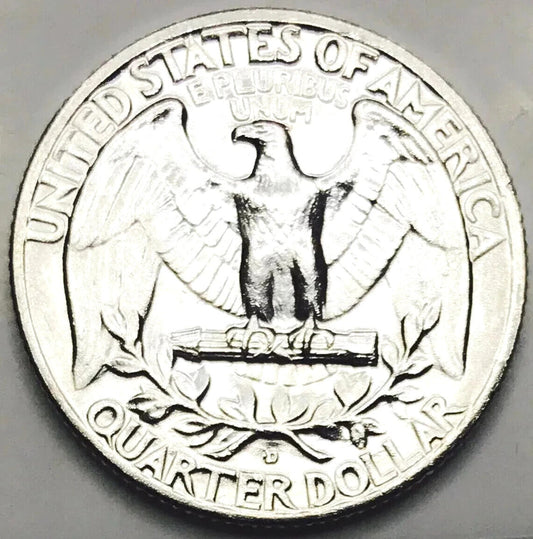 $1 Face - Brilliant Uncirculated 90% SILVER Washington Quarters Random Date