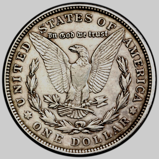 (1) 1921-D Morgan Dollar 90% Silver With Extra Fine Circulated Features 1$