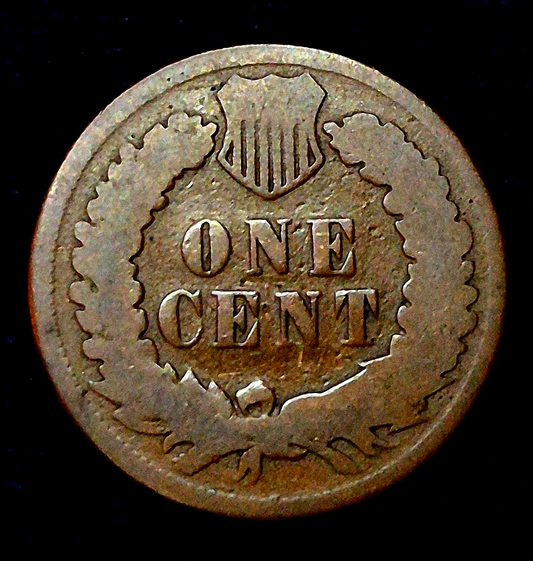 Better Date 1876 Indian Head Cent G+/VG Features Nice Brown Strong Full Date