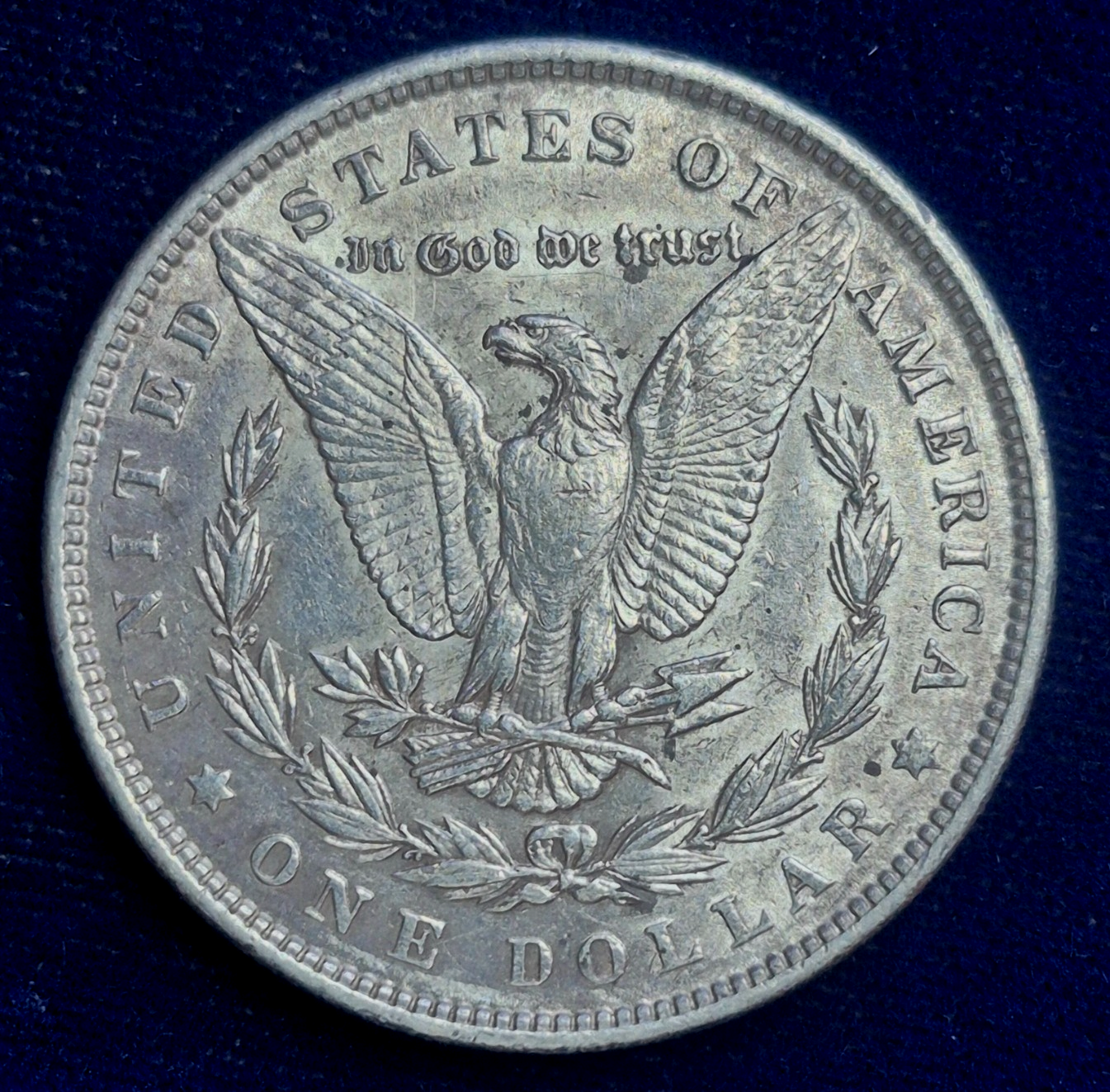 1889 Toned Morgan 90% Silver Dollar Crisp AU++ Features Handsome Toning *Video*
