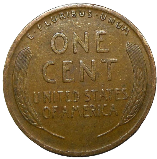 1917 P Lincoln Wheat Cent Good - Very Good (G-VG) Copper Average Circulated 1c