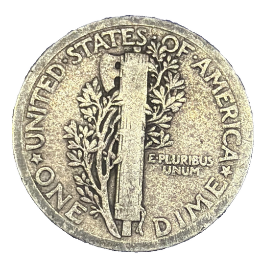 1917 Mercury Dime Good-Very Good (G-VG) 90% Silver Actual Coin You Receive