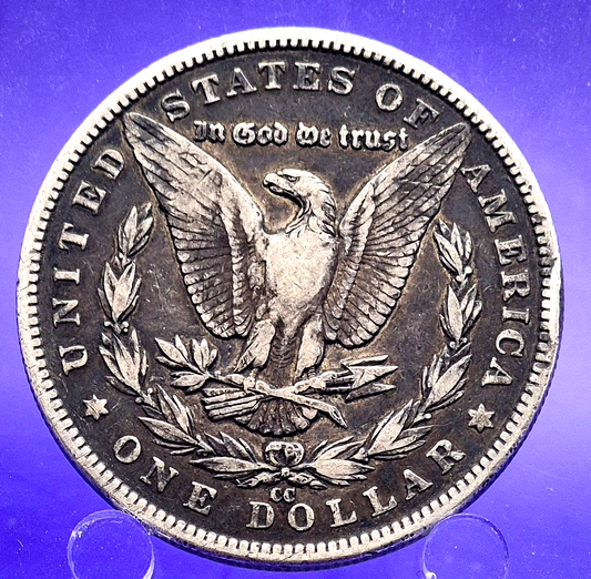 1890-CC Morgan Silver $1 Dollar Carson City $1 Full Liberty MONSTER TONED COIN