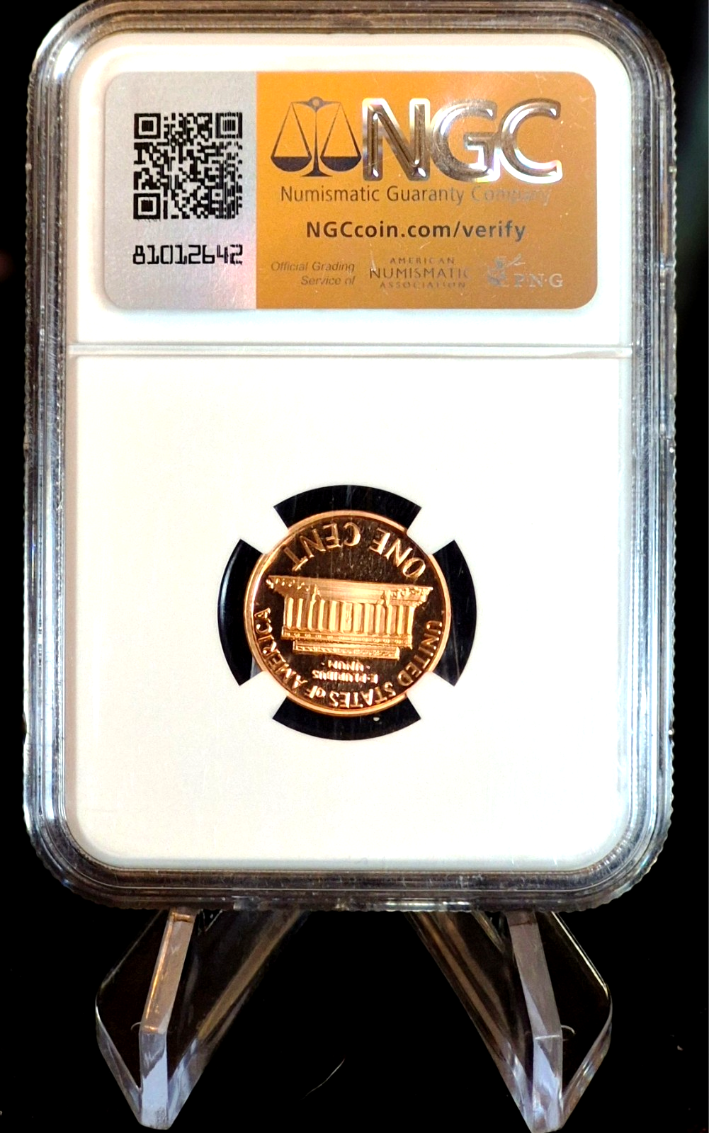 2001 S LINCOLN PROOF NGC PF69 RD ULTRA CAMEO CENT RED SPECIAL FLAG LABEL 1C