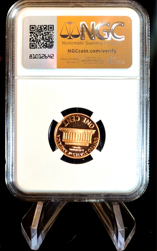 2001 S LINCOLN PROOF NGC PF69 RD ULTRA CAMEO CENT RED SPECIAL FLAG LABEL 1C