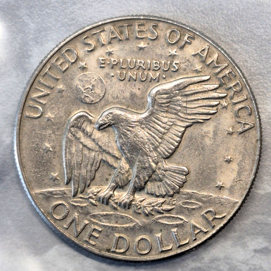 1974-D Eisenhower Ike Dollar $1 Denver Mint Clad US Coin AU About Uncirculated