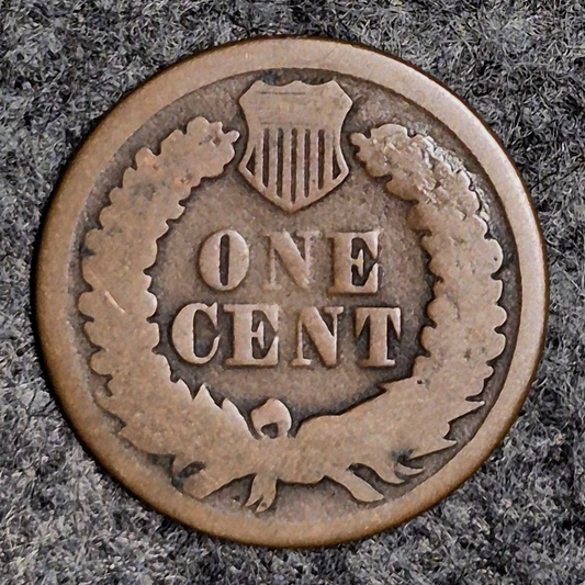 1864 Indian Head Cent Penny AG Features Type III, Hole Filler, Coin Pictured 1C