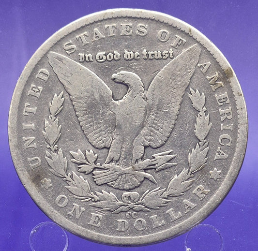 β
1890-CC Morgan 90% Silver $1 Dollar Carson City Better Date Collectible Coin