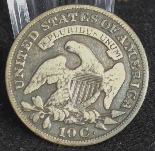 1830 Capped Bust Dime F-VF Features 90% Silver Harder to Find Medium 10C Variety
