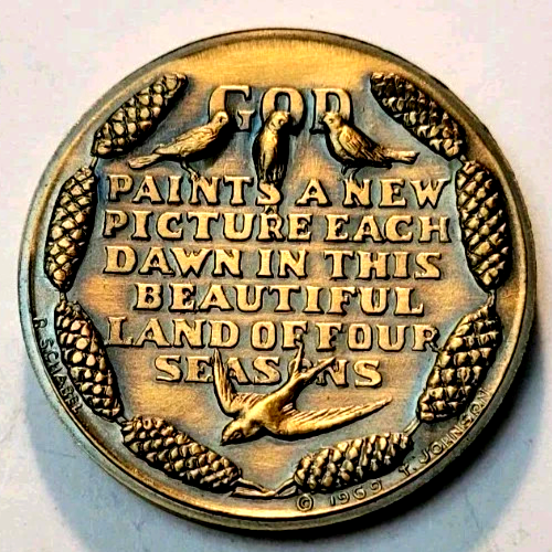 Vintage Maine 1970 Sesquicentennial Medal Token
