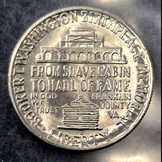 1946 D Booker T Washington Commem Half Dollar 90% Silver BU Low Mint (200,113)