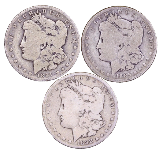 🔥 1878-1904 Morgan 90% SILVER Dollar Random Year Pre 1921 Coin Worn AG02 +