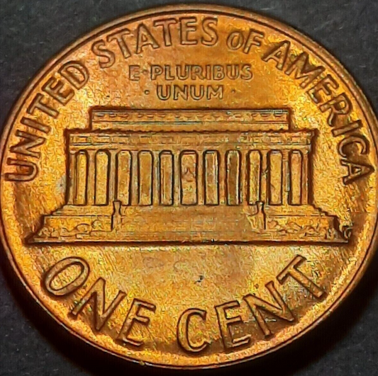 1960 D Large Date 1c Lincoln Memorial Cent BU Uncirculated Coin From Mint Roll